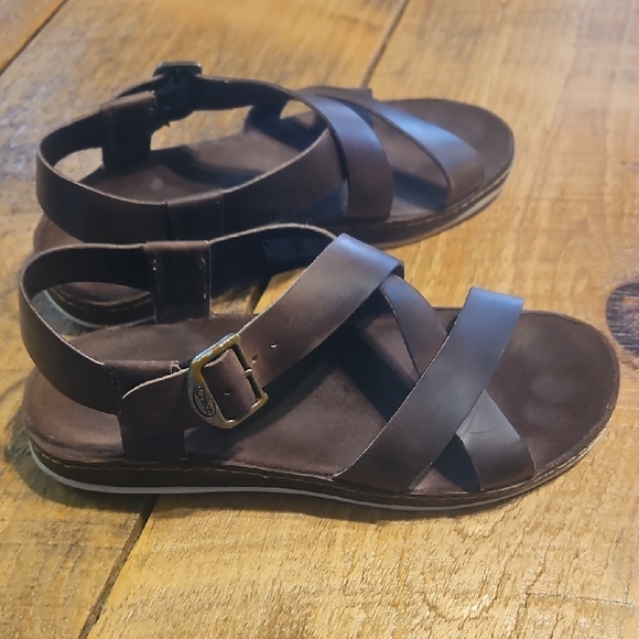 Chaco Brown Leather Sandals - Picture 2 of 6